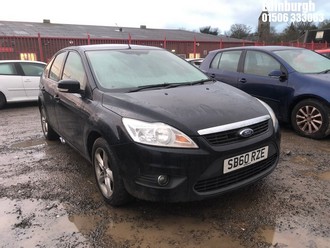 Location: Edinburgh - 2010 FORD FOCUS ZETEC TDCI 109 5 Door Hatchback REG: SB60RZE, Keys: No, MOT Expiry date: 11/03/2026, 1560 Diesel, 5 Speed Manual Diesel, Former Keepers: 8