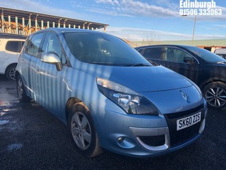Location: Edinburgh - 2010 RENAULT SCENIC DYNAMIQUE TTOM DCI MPV REG: SK60ZZS, Keys: No, MOT Expiry date: 05/09/2025, 1461 Diesel, 6 Speed Manual Diesel, Former Keepers: 5