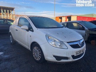 Location: Edinburgh - 2009 VAUXHALL CORSA CDTI Car Derived Van REG: SG59VLU, Keys: No, MOT Expiry date: 24/03/2026, 1248 Diesel, 5 Speed Manual Diesel, Former Keepers: 5