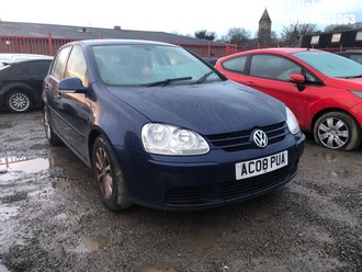 Location: Edinburgh - 2008 VOLKSWAGEN GOLF MATCH TSI 5 Door Hatchback REG: AC08PUA, Keys: No, MOT Expiry date: 25/10/2025, 1390 Petrol, 6 Speed Manual Petrol, Former Keepers: 5