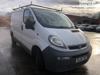 Location: Edinburgh - 2006 VAUXHALL VIVARO 2700 DI SWB Panel Van REG: SL06YVP, Keys: No, MOT Expiry date: 31/10/2025, 1870 Diesel, 5 Speed Manual Diesel, Former Keepers: 5
