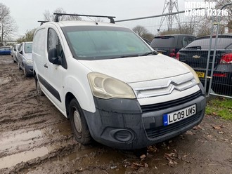 NOTE: ATF Registered Buyers ONLY - Location: Mitcham - 2009 CITROEN BERLINGO 625 X HDI 75 Panel Van REG: LC09UMS, Keys: No, 1560 Diesel, 5 Speed Manual Diesel, Former Keepers: 9