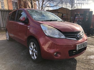 Location: Nottingham - 2010 NISSAN NOTE N-TEC AUTO MPV REG: SG10NLU, Keys: No, MOT Expiry date: 19/11/2025, 1598 Petrol, 4 Speed Auto Petrol, Former Keepers: 7