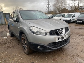 Location: Mitcham - 2012 NISSAN QASHQAI N-TEC + 4X4 CVT 5 Door Hatchback REG: PY61EVC, Keys: No, MOT Expiry date: 18/07/2025, 1997 Petrol, Variable Speed Auto Petrol, Former Keepers: 4