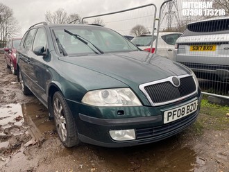 Location: Mitcham - 2008 SKODA OCTAVIA LAUR & KLEM TSI Estate REG: PF08BZO, Keys: No, MOT Expiry date: 24/11/2026, 1784 Petrol, 6 Speed Manual Petrol, Former Keepers: 7