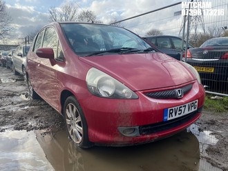 Location: Mitcham - 2007 HONDA JAZZ SE 5 Door Hatchback REG: RV57VPG, Keys: No, MOT Expiry date: 14/12/2025, 1339 Petrol, 5 Speed Manual Petrol, Former Keepers: 5