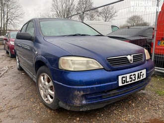 Location: Mitcham - 2004 VAUXHALL ASTRA ACTIVE 5 Door Hatchback REG: GL53AFF, Keys: No, MOT Expiry date: 28/11/2025, 1598 Petrol, 5 Speed Manual Petrol, Former Keepers: 4