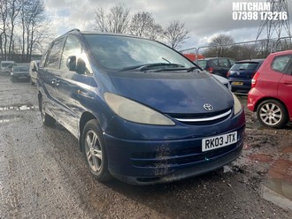 Location: Mitcham - 2003 TOYOTA PREVIA MPV REG: RK03JTX, Keys: No, MOT Expiry date: 03/05/2025, 2362 Petrol, Automatic, Former Keepers: 4