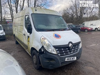 Location: Mitcham - 2015 RENAULT MASTER LM35 BUSINESS DCI Panel Van REG: HK15MDF, Keys: No, MOT Expiry date: 06/10/2025, 2298 Diesel, 6 Speed Manual Diesel, Former Keepers: 5