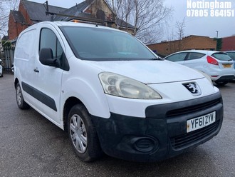 Location: Nottingham - 2011 PEUGEOT PARTNER 625 S L1 HDI Panel Van REG: YF61ZYW, Keys: No, MOT Expiry date: 02/07/2026, 1560 Diesel, 5 Speed Manual Diesel, Former Keepers: 5