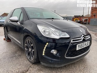 Location: Nottingham - 2013 CITROEN DS3 AIRDREAM DSPORT PLUS 3 Door Hatchback REG: YK63HJE, 1560cc Diesel, 6 Speed Manual Diesel, Former Keepers: 6, Keys: Yes, MOT Expiry date: 01/11/2025