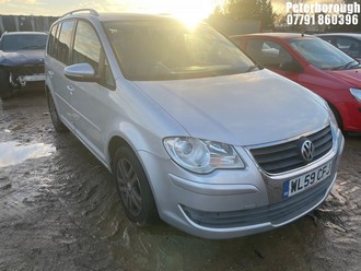 Location: Peterborough - 2009 VOLKSWAGEN TOURAN SE TDI 105 MPV REG: WL59CFJ, Keys: No, MOT Expiry date: 02/10/2026, 1896 Diesel, 6 Speed Manual Diesel, Former Keepers: 3