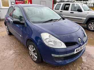 Location: Peterborough - 2008 RENAULT CLIO FREEWAY 16V 75 3 Door Hatchback REG: MA08AAK, Keys: No, MOT Expiry date: 12/04/2026, 1149 Petrol, 5 Speed Manual Petrol, Former Keepers: 5