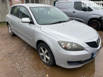 Location: Peterborough - 2008 MAZDA 3 TS AUTO 5 Door Hatchback REG: YD08FVN, Keys: No, MOT Expiry date: 30/05/2026, 1598 Petrol, 4 Speed Auto Petrol, Former Keepers: 5