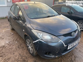 Location: Peterborough - 2008 MAZDA 2 TS 5 Door Hatchback REG: YS57LDF, Keys: No, MOT Expiry date: 30/01/2025, 1348 Petrol, 5 Speed Manual Petrol, Former Keepers: 4