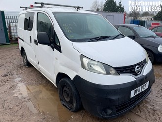 Location: Peterborough - 2011 NISSAN NV200 SE DCI Car Derived Van REG: BP11VXF, Keys: No, MOT Expiry date: 27/07/2026, 1461 Diesel, 5 Speed Manual Diesel, Former Keepers: 9
