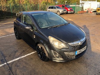 Location: Brentwood - 2012 VAUXHALL CORSA LTD EDTN CDTI EFLEX 3 Door Hatchback REG: EX62FAK, Keys: No, MOT Expiry date: 18.10.2024, 1248 Diesel, 5 Speed Manual Diesel, Former Keepers: 1