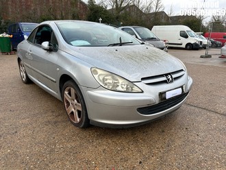 Location: Brentwood - 2005 PEUGEOT 307 CC Coupe REG: EO05AWV, Keys: No, MOT Expiry date: 08/07/2023, 1997 Petrol, 5 Speed Manual Petrol, Former Keepers: 9