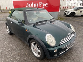 Location: South Wales - 2005 MINI MINI COOPER Convertible REG: MT05FWC, Keys: No, MOT Expiry date: 03-05-2025, 1598 Petrol, 5 Speed Manual Petrol, Former Keepers: 7