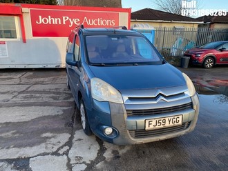 Location: Hull - 2009 CITROEN BERLINGO M- SPACE VT HDI 5 DOOR HATCHBACK REG: FJ59YGG, 1560cc DIESEL, 5 SPEED MANUAL DIESEL, Former Keepers: 4, Keys: Yes, MOT Expiry date: 18/10/2025