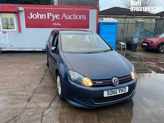 Location: Hull - 2011 VOLKSWAGEN GOLF S BLUEMOTION TDI 5 Door Hatchback REG: SD61YKO, Keys: Yes, MOT Expiry date: 09/07/2025, 1598 Diesel, 5 Speed Manual Diesel, Former Keepers: 5