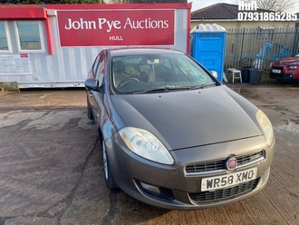 Location: Hull - 2008 FIAT BRAVO DYNAMIC M-JET 120 5 Door Hatchback REG: WR58XMO, Keys: No, MOT Expiry date: 24/09/2025, 1910 Diesel, 5 Speed Manual Diesel, Former Keepers: 7