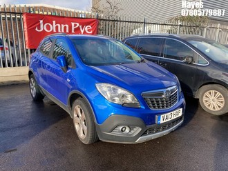 Location: Hayes - 2013 VAUXHALL MOKKA EXCLUSIV S/S 4X4 TU 5 Door Hatchback REG: VA13HXP, Keys: No, MOT Expiry date: 08/07/2026, 1364 Petrol, 6 Speed Manual Petrol, Former Keepers: 2