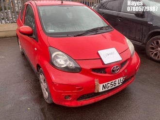 Location: Hayes - 2007 TOYOTA AYGO SPORT VVT-I 3 Door Hatchback REG: NG56UJZ, Keys: No, MOT Expiry date: 23/07/2025, 998 Petrol, 5 Speed Manual Petrol, Former Keepers: 13