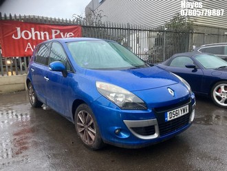 Location: Hayes - 2012 RENAULT SCENIC I-MUSIC VVT MPV REG: DS61YWV, Keys: No, MOT Expiry date: 24/03/2026, 1598 Petrol, 6 Speed Manual Petrol, Former Keepers: 4