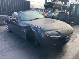 Location: Stapleford - 2007 MAZDA MX-5 Convertible REG: MX57SAN, Keys: Yes, MOT Expiry date: 16/03/2026, 1798 Petrol, 5 Speed Manual Petrol, Former Keepers: 7