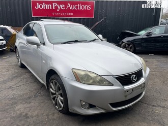 Location: Stapleford - 2006 LEXUS IS 220D SE 4 Door Saloon REG: BJ06OOV, Keys: Yes, MOT Expiry date: 05/04/2025, 2231 Diesel, 6 Speed Manual Diesel, Former Keepers: 4