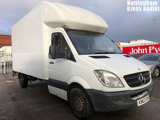 Location: Nottingham - 2013 MERCEDES-BENZ SPRINTER 313 CDI BOX VAN REG: KN63XVH, 2143CC DIESEL, 6 SPEED MANUAL DIESEL, Former Keepers: 2, Keys: Yes, MOT Expiry date: 01/05/2026
