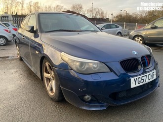 Location: Manchester - 2007 BMW 525D M SPORT A 4 DOOR SALOON REG: YG57CHF, 2993cc DIESEL, 6 SPEED AUTO DIESEL, Former Keepers: 4, Keys: No, MOT Expiry date: 10/10/2023