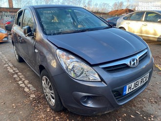 Location: Manchester - 2011 HYUNDAI I20 CLASSIC 5 Door Hatchback REG: HJ61RCU, 1248 Petrol, 5 Speed Manual Petrol, Former Keepers: 6, Keys: No, MOT Expiry date: 24/06/2025