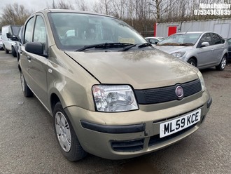 Location: Manchester - 2009 FIAT PANDA ACTIVE ECO 5 Door Hatchback REG: ML59KCE, 1108 Petrol, 5 Speed Manual Petrol, Former Keepers: 5, Keys: No, MOT Expiry date: 12/11/2026