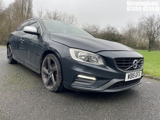 Location: Birmingham - 2015 VOLVO S60 R-DESIGN NAV D4 4 Door Saloon REG: WD15GFX, 1969cc Diesel, 6 Speed Manual Diesel, Former Keepers: 4, Keys: Yes, MOT Expiry date: 28/02/2026
