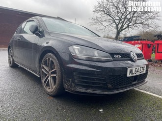 Location: Birmingham - 2014 VOLKSWAGEN GOLF GTD 3 Door Hatchback REG: ML64EZF, 1968cc Diesel, 6 Speed Manual Diesel, Former Keepers: 1, Keys: No, MOT Expiry date: 05/03/2025