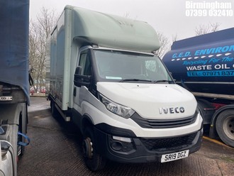 Location: Birmingham - 2019 IVECO DAILY 70C18 AUTO DROPSIDE LORRY REG: SR19DGZ, 2998CC DIESEL, AUTO DIESEL, Former Keepers: 1, Keys: No, MOT Expiry date: 31/08/2024