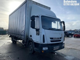 Location: Belvedere - 2015 IVECO EUROCARGO 75E16S S-A CURTAIN-SIDED REG: GK64AYN, 4485cc DIESEL, S-AUTO DIESEL, Former Keepers: 2, Keys: Yes, MOT Expiry date: 31.01.2026