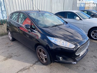 Location: Belvedere - 2013 FORD FIESTA ZETEC 5 Door Hatchback REG: LF13CWA, Keys: No, MOT Expiry date: 02/09/2025, 998 Petrol, 5 Speed Manual Petrol, Former Keepers: 5