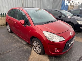Location: Belvedere - 2010 CITROEN C3 VTR+ HDI 5 Door Hatchback REG: YS10LXU, Keys: No, MOT Expiry date: 10/02/2025, 1398 Diesel, 5 Speed Manual Diesel, Former Keepers: 3