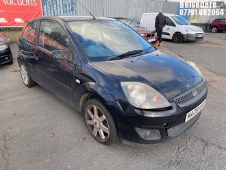 Location: Belvedere - 2008 FORD FIESTA ZETEC BLUE 75 3 Door Hatchback REG: MA08KVB, Keys: No, MOT Expiry date: 09/03/2026, 1242 Petrol, 5 Speed Manual Petrol, Former Keepers: 9