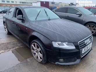 Location: Belvedere - 2008 AUDI A4 TFSI 4 Door Saloon REG: OE08XFJ, Keys: No, MOT Expiry date: 17/06/2026, 1798 Petrol, 6 Speed Manual Petrol, Former Keepers: 14
