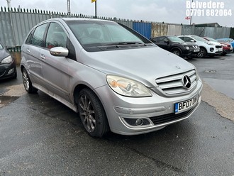 Location: Belvedere - 2007 MERCEDES B150 SE MPV REG: BF07DWK, Keys: No, MOT Expiry date: 20/10/2026, 1498 Petrol, 5 Speed Manual Petrol, Former Keepers: 8
