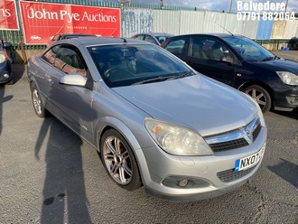 Location: Belvedere - 2007 VAUXHALL ASTRA DESIGN TWIN TOP A Convertible REG: NX07LVZ, Keys: No, MOT Expiry date: 14/10/2025, 1796 Petrol, 4 Speed Auto Petrol, Former Keepers: 5