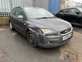 Location: Belvedere - 2005 FORD FOCUS ZETEC CLIMATE 3 Door Hatchback REG: GV05ECN, Keys: No, MOT Expiry date: 17/12/2025, 1596 Petrol, 5 Speed Manual Petrol, Former Keepers: 6
