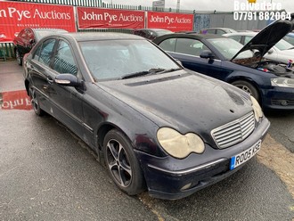 Location: Belvedere - 2005 MERCEDES C220 CDI AVANTGDE SE A 4 Door Saloon REG: RO05KSE, Keys: No, MOT Expiry date: 06/02/2025, 2148 Diesel, 5 Speed Auto Diesel, Former Keepers: 9
