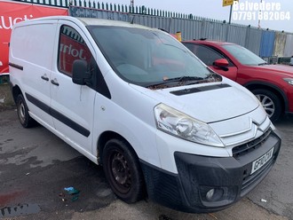 Location: Belvedere - 2010 CITROEN DISPATCH 1000 EN-RISE HDI Panel Van REG: GF10CXA, Keys: No, MOT Expiry date: 30/09/2025, 1560 Diesel, 5 Speed Manual Diesel, Former Keepers: 7