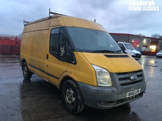 Location: Edinburgh - 2011 FORD TRAN 115 T350M TREND FWD Panel Van REG: MV61LPE, Keys: No, MOT Expiry date: 01/04/2025, 2198 Diesel, 6 Speed Manual Diesel, Former Keepers: 2
