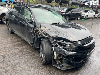 NOTE: ATF Registered Buyers ONLY - Location: Stapleford - 2019 HONDA CIVIC SR VTEC 5 Door Hatchback REG: KC19BVJ, Keys: No, 988 Petrol, 6 Speed Manual Petrol, Former Keepers: 1